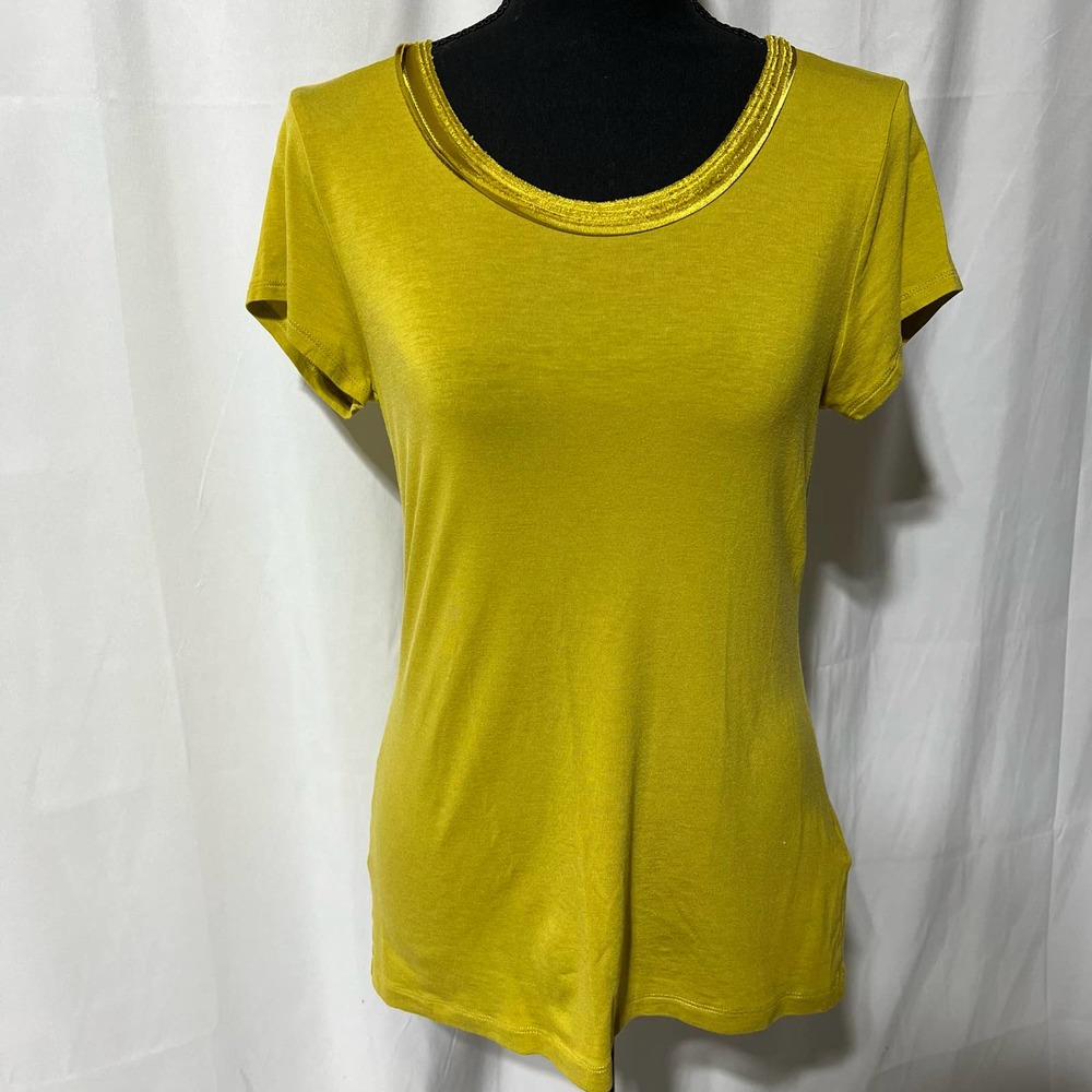 BANANA REPUBLIC Women's Shirt Medium Green Short Sleeve Tee Top Blouse  166